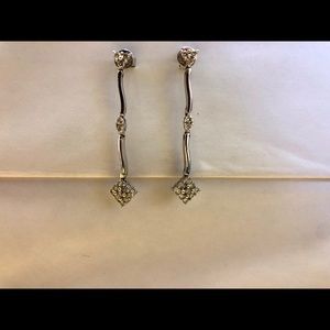 Diamond drop earrings